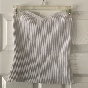 Aritzia ribbed strapless top size medium